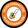 Plate Compactor Orange Circular - Floor Sign