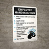 Employee Handwashing with Icon Portrait - Wall Sign
