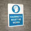 Hairnets Must Be Worn with Icon Portrait - Wall Sign