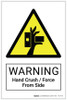 Warning: Hand Crush / Force From Side Hazard - Label Warning: Hand Crush / Force From Side Hazard - Label