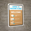 Covid-19 Vaccine Clinic: Welcome Portrait - Wall Sign