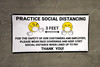 Practice Social Distancing 3 Feet with Emojis - Banner
