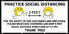 Practice Social Distancing 3 Feet with Emojis - Banner
