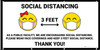 Social Distancing - We are Encouraging Social Distancing 3ft with Emojis - Banner Social Distancing - We are Encouraging Social Distancing 3ft with Emojis - Banner