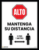Stop - Keep Your Distance (3 Feet 1 Meters) (Spanish) - Poster Stop - Keep Your Distance (3 Feet 1 Meters) (Spanish) - Poster