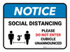 Notice: Social Distancing - Please Do Not Enter Cubicle Unannounced 3ft Rectangle - Floor Sign Notice: Social Distancing - Please Do Not Enter Cubicle Unannounced 3ft Rectangle - Floor Sign