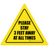 Please Stay 3 Feet Away At All Times Triangle Please Stay 3 Feet Away At All Times Triangle