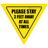 Please Stay 3 Feet Away At All Times Yield Please Stay 3 Feet Away At All Times Yield