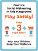 School Safety: Practice Social Distancing in This Playground 3ft - Play Safetly! Portrait - Wall Sign School Safety: Practice Social Distancing in This Playground 3ft - Play Safetly! Portrait - Wall Sign