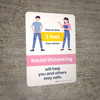 School Safety: Stay at Least 3 ft From Others - Social Distancing Will Help You and Otheres Portrait - Wall Sign School Safety: Stay at Least 3 ft From Others - Social Distancing Will Help You and Otheres Portrait - Wall Sign