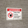 Danger: ANSI Stay Clear Gates Move Automatically Disconnect Power and Release Air Pressure Landscape - Wall Sign