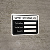 Covid-19 Testing Site Hours Of Operation Landscape - Wall Sign