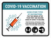 Covid-19 Vaccinations: Avoid Vother Types of Vaccinations Landscape - Wall Sign Covid-19 Vaccinations: Avoid Vother Types of Vaccinations Landscape - Wall Sign