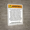 Warning: Petroleum Products Exposure Spanish Prop 65 - Wall Sign Warning: Petroleum Products Exposure Spanish Prop 65 - Wall Sign