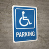 Accessible Parking Sign with Icon Portrait - Wall Sign