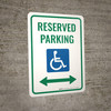 Accessible Reserved Parking (Double Arrow) Portrait - Wall Sign
