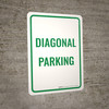 Diagonal Parking Portrait - Wall Sign