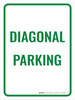 Diagonal Parking Portrait - Wall Sign