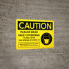 Caution: Please Wear Face Coverings To Help Stop The Spread Of Covid-19 Face Coverings Not Required With Proof Of Vaccination Landscape - Wall Sign Caution: Please Wear Face Coverings To Help Stop The Spread Of Covid-19 Face Coverings Not Required With Proof Of Vaccination Landscape - Wall Sign