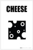 Cheese with Icon Portrait - Label