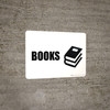Books with Icon Landscape - Wall Sign Books with Icon Landscape - Wall Sign