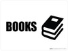 Books with Icon Landscape - Wall Sign Books with Icon Landscape - Wall Sign