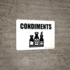 Condiments with Icon Landscape - Wall Sign