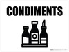 Condiments with Icon Landscape - Wall Sign
