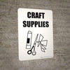 Craft Supplies with Icon Portrait - Wall Sign Craft Supplies with Icon Portrait - Wall Sign