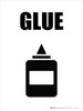 Glue with Icon Portrait - Wall Sign Glue with Icon Portrait - Wall Sign