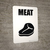 Meat with Icon Portrait - Wall Sign Meat with Icon Portrait - Wall Sign
