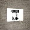 Onions with Icon Landscape - Wall Sign