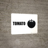 Tomato with Icon Landscape - Wall Sign Tomato with Icon Landscape - Wall Sign