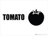 Tomato with Icon Landscape - Wall Sign Tomato with Icon Landscape - Wall Sign