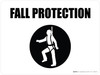Fall Protection with Icon Landscape - Wall Sign