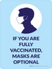 If You Are Fully Vaccinated Masks Are Optional - Wall Sign