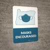 Masks Encouraged Oregon State Outline - Wall Sign Masks Encouraged Oregon State Outline - Wall Sign