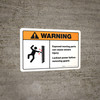 Warning: Lockout Power Before Removing Guard - Wall Sign Warning: Lockout Power Before Removing Guard - Wall Sign
