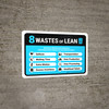 8 Wastes Of Lean Landscape - Wall Sign 8 Wastes Of Lean Landscape - Wall Sign