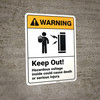 Warning: Keep Out Hazardous Voltage Inside Could Cause Death - Wall Sign