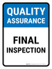 Quality Assurance: Final Inspection Portrait - Wall Sign Quality Assurance: Final Inspection Portrait - Wall Sign