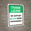Think Lean: Work Environment Portrait - Wall Sign