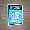 8 Wastes Of Lean Spanish Portrait - Wall Sign