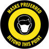Masks Preferred Beyond This Point - Floor Sign