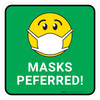 Masks Preferred! Green - Floor Sign