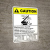 Caution: Electrocution Hazard Maintain Clearance ANSI - Wall Sign
