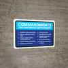 Commandments for Continuous Improvement Landscape - Wall Sign Commandments for Continuous Improvement Landscape - Wall Sign