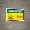 Improvement for Operations for Standard Work Landscape - Wall Sign Improvement for Operations for Standard Work Landscape - Wall Sign