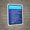Commandments for Continuous Improvement Portrait - Wall Sign Commandments for Continuous Improvement Portrait - Wall Sign