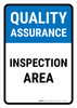 Quality Assurance: Inspection Area Portrait - Wall Sign Quality Assurance: Inspection Area Portrait - Wall Sign
